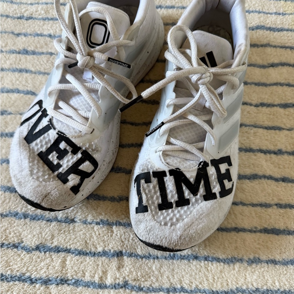 adidas x Overtime Kids White and Black Sneakers
